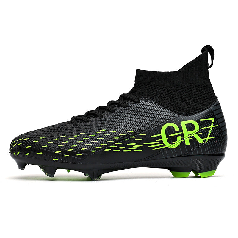 CR7 High-Top Soccer Shoes - Flyknit TF Studs