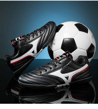 Youth Soccer Shoes - Non-Slip Leather Training