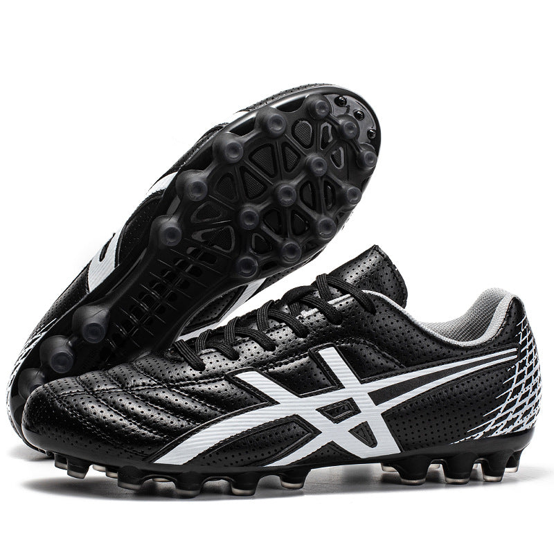 Kids' High-Top Breathable Soccer Shoes - TF/AG Studs