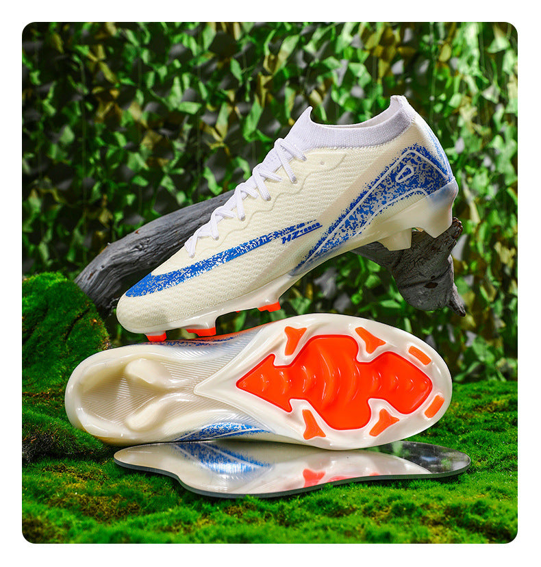 Youth Soccer Shoes with Broken Studs - Training Football Cleats