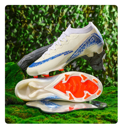 Youth Soccer Shoes with Broken Studs - Training Football Cleats