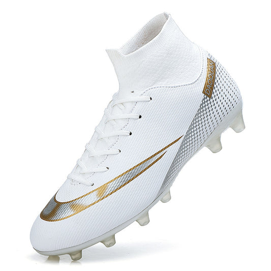 Men's High-Top Soccer Shoes - Artificial Grass Training