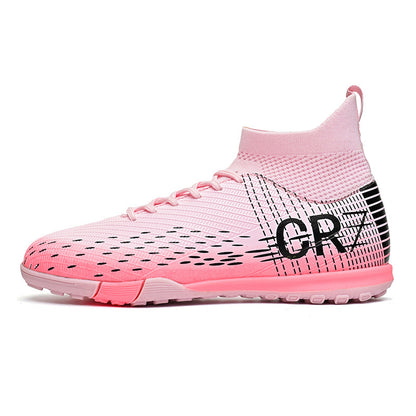 CR7 High-Top Soccer Shoes - Flyknit TF Studs