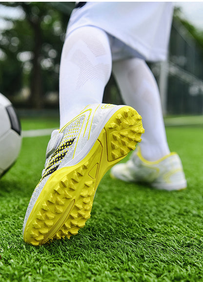 Summer Breathable Mesh Kids Soccer Shoes - TF Training