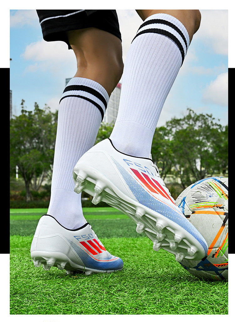 Unisex Soccer Shoes - Long & Broken Studs for Training